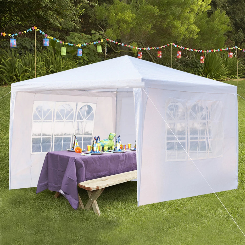 3 x 3m White Waterproof Tent Z15182