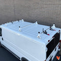 Aluminum 3 Bar Van Rack System for RAM ProMaster 2013-On White W870178