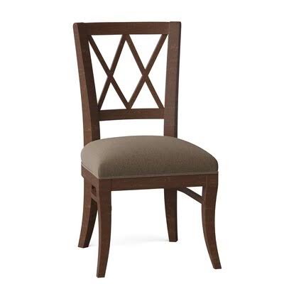 Cross Back Side Chair Walnut Q7345