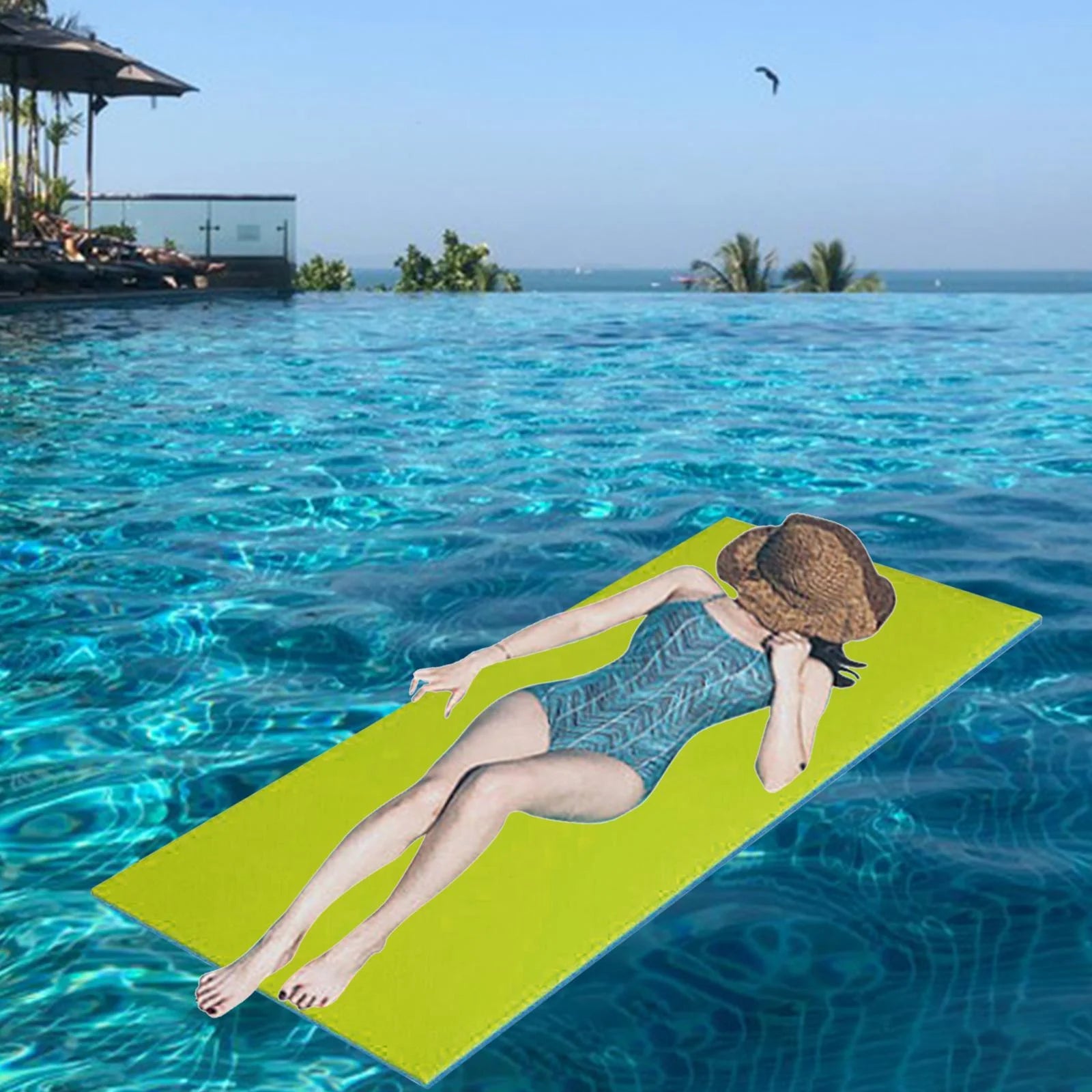 Floating Mat for Pool Lake River with Strap U874157