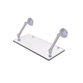 18 inch Floating Glass Shelf Satin Chrome R696