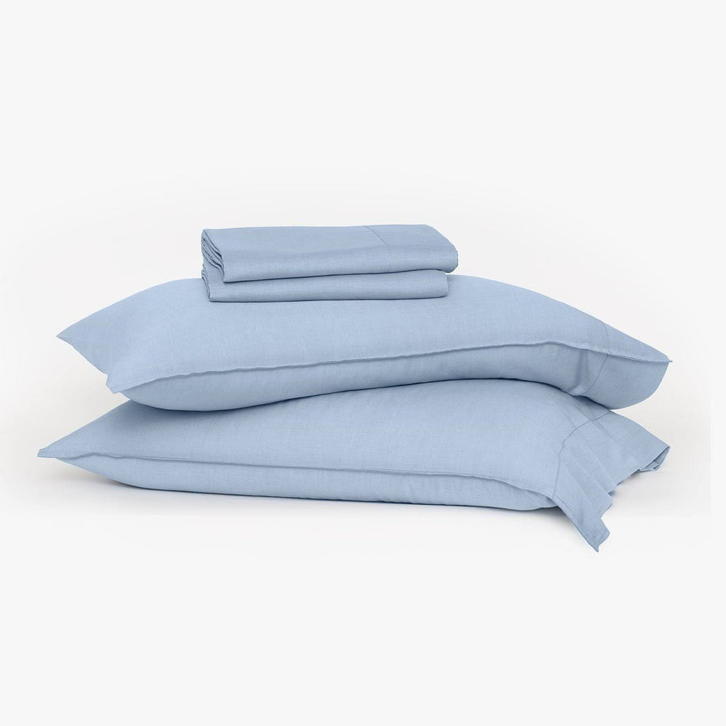 Light Blue 4-Piece Eucalyptus Sheet Set K16457