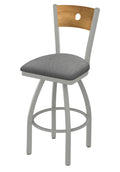 Swivel Counter Stool with Anodized Nickel Finish I6663
