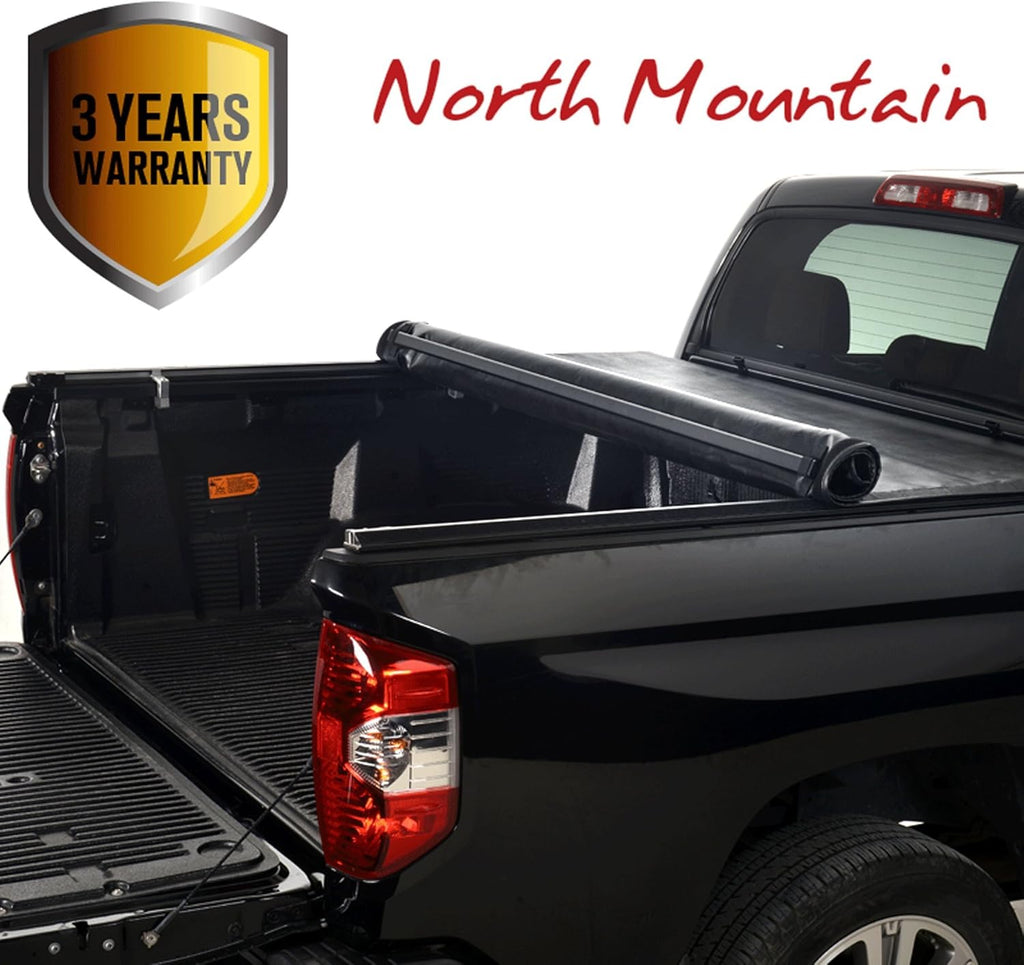 Soft Roll Up Tonneau Cover for 2015-2021 GMC Canyon Pickup 5.2ft Bed R165436