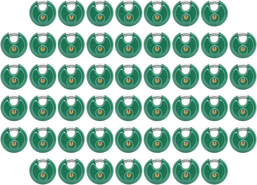 Green Disc Padlock 2-3/4" (70mm) (50) L8833