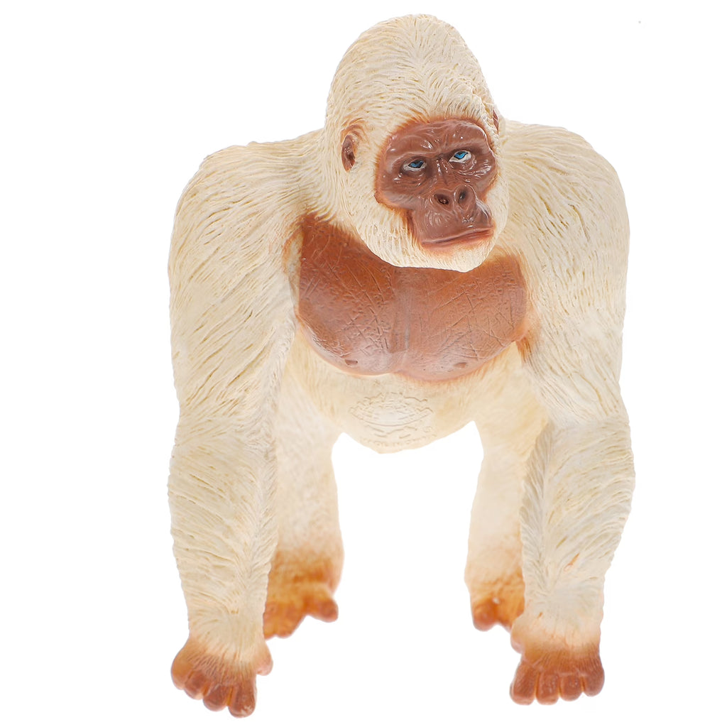 White Plastic Chimpanzee Action Figure T387765