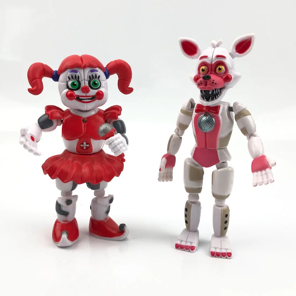 5Pcs FNAF Funtime Freddy Foxy Movable Action Figures I614940