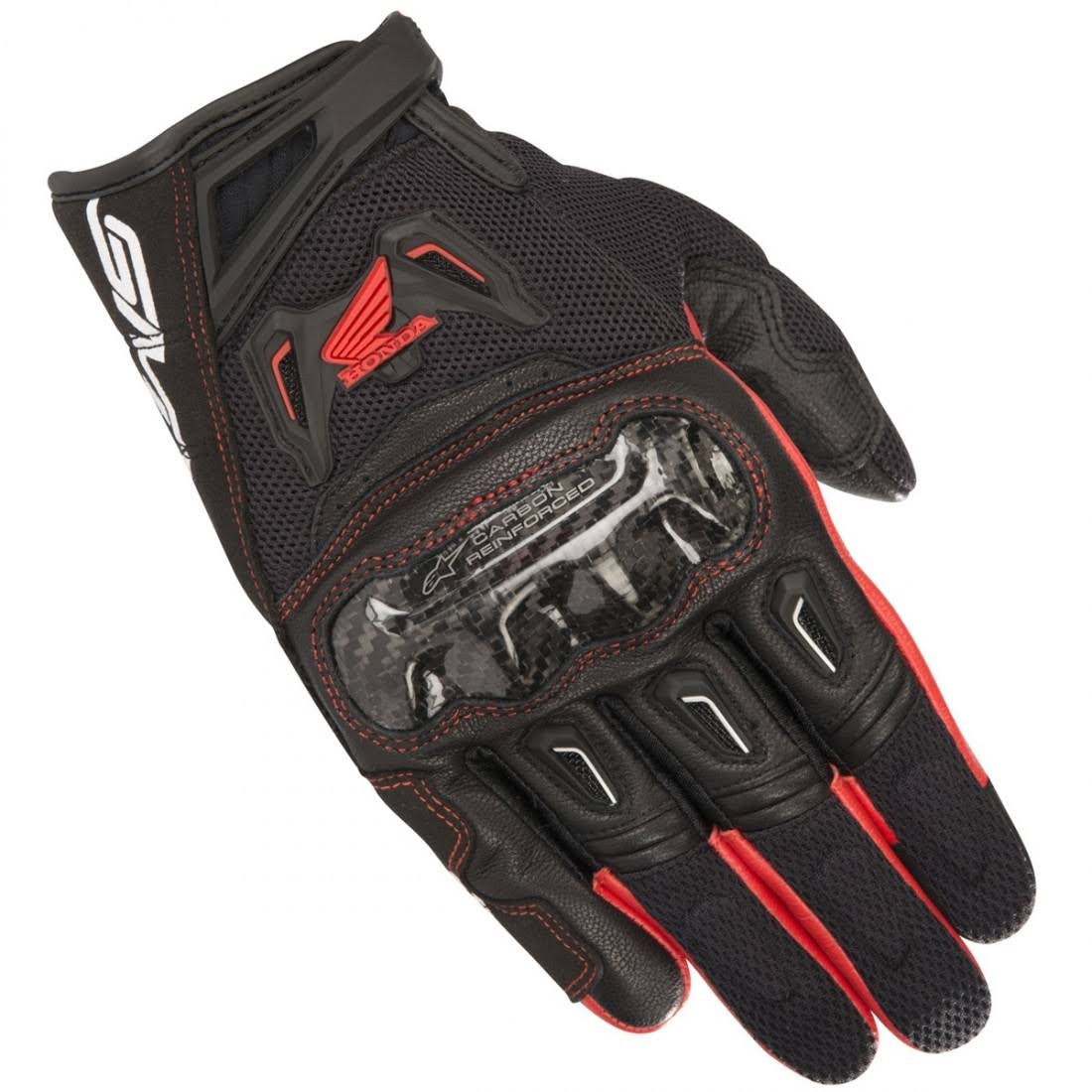 Black Red Motorcycle Gloves K988102