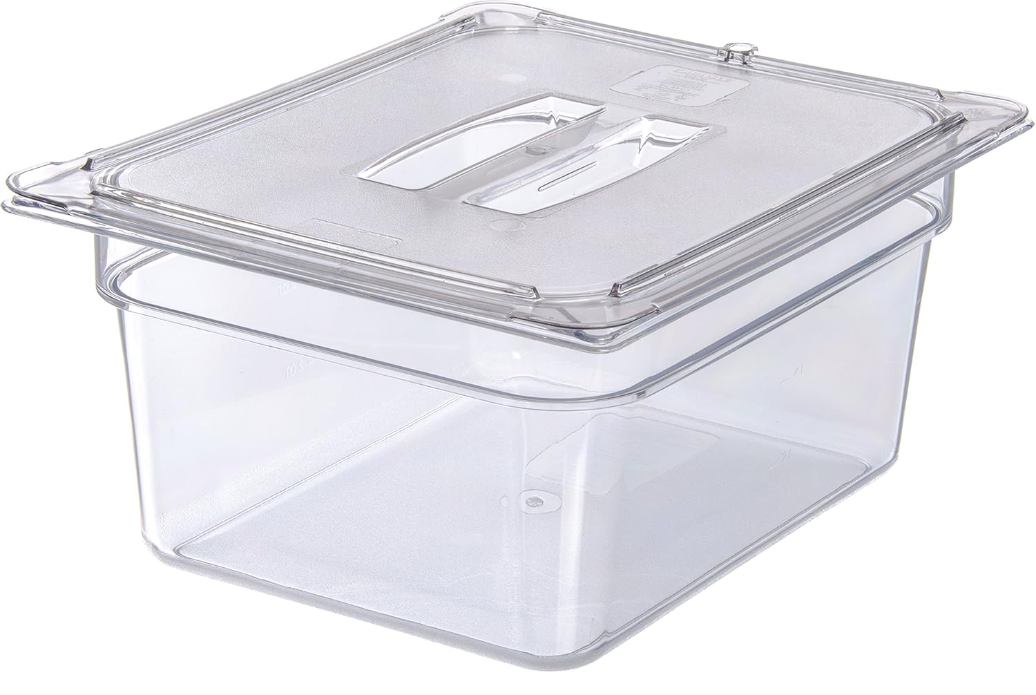 Polycarbonate Half-Size Food Pan, 7.7 qt, Clear, Case of 6 Z96932