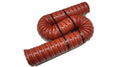 Silicone-Impregnated Fiberglass Steel Wire Reinforced Flex Duct, Inner Diameter 51mm, Length 1 Meter Y70343