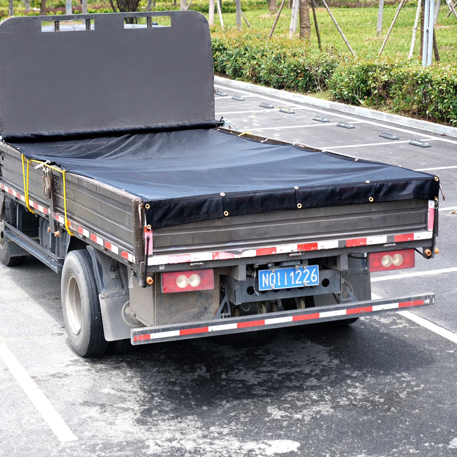 Tarp 7 x 22 ft PVC 18oz Double Pockets E373