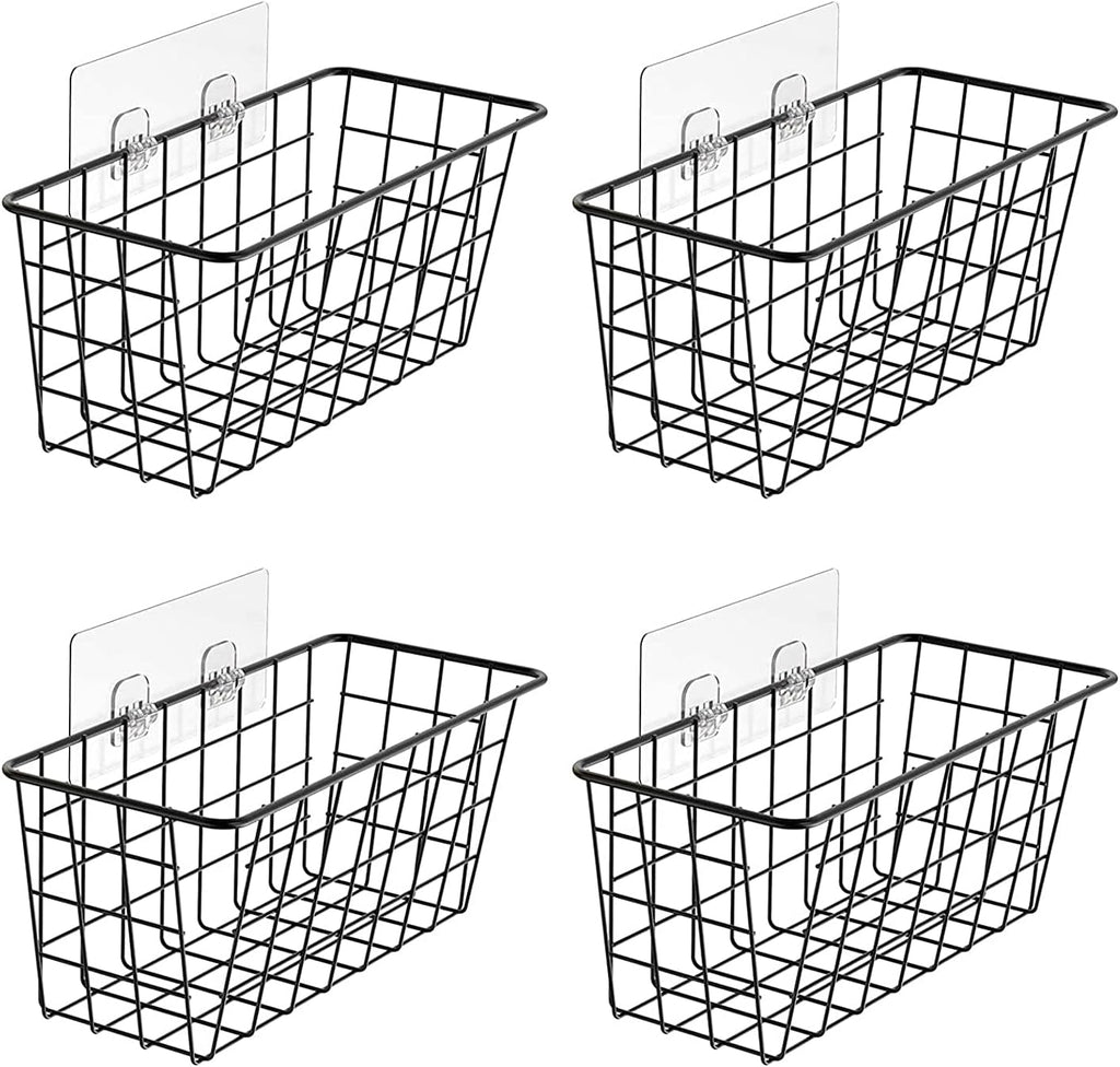 2Pcs 304 Stainless Steel Wire Storage Baskets Over the Door Organizer D609