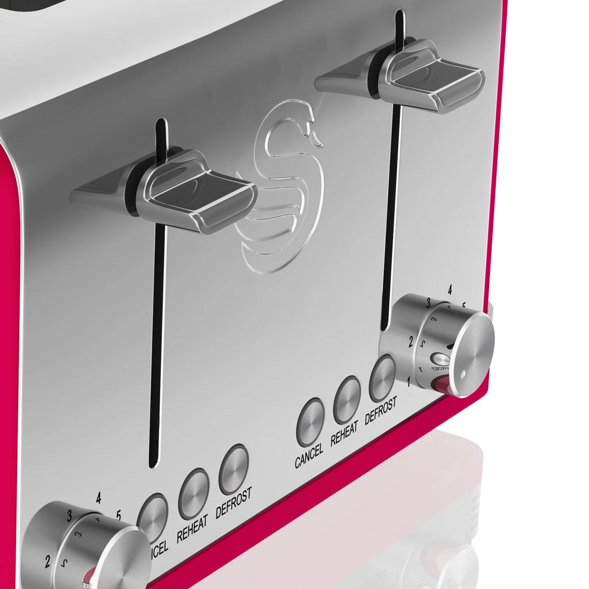 Red 4 Slice Toaster Q57456