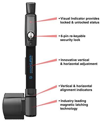 Black Pet Safety Gate Latch Y127