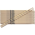 12-Pair American Hickory Drumsticks Nylon 5A G418