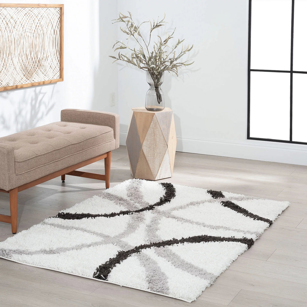 4x6 White Area Rug U228790