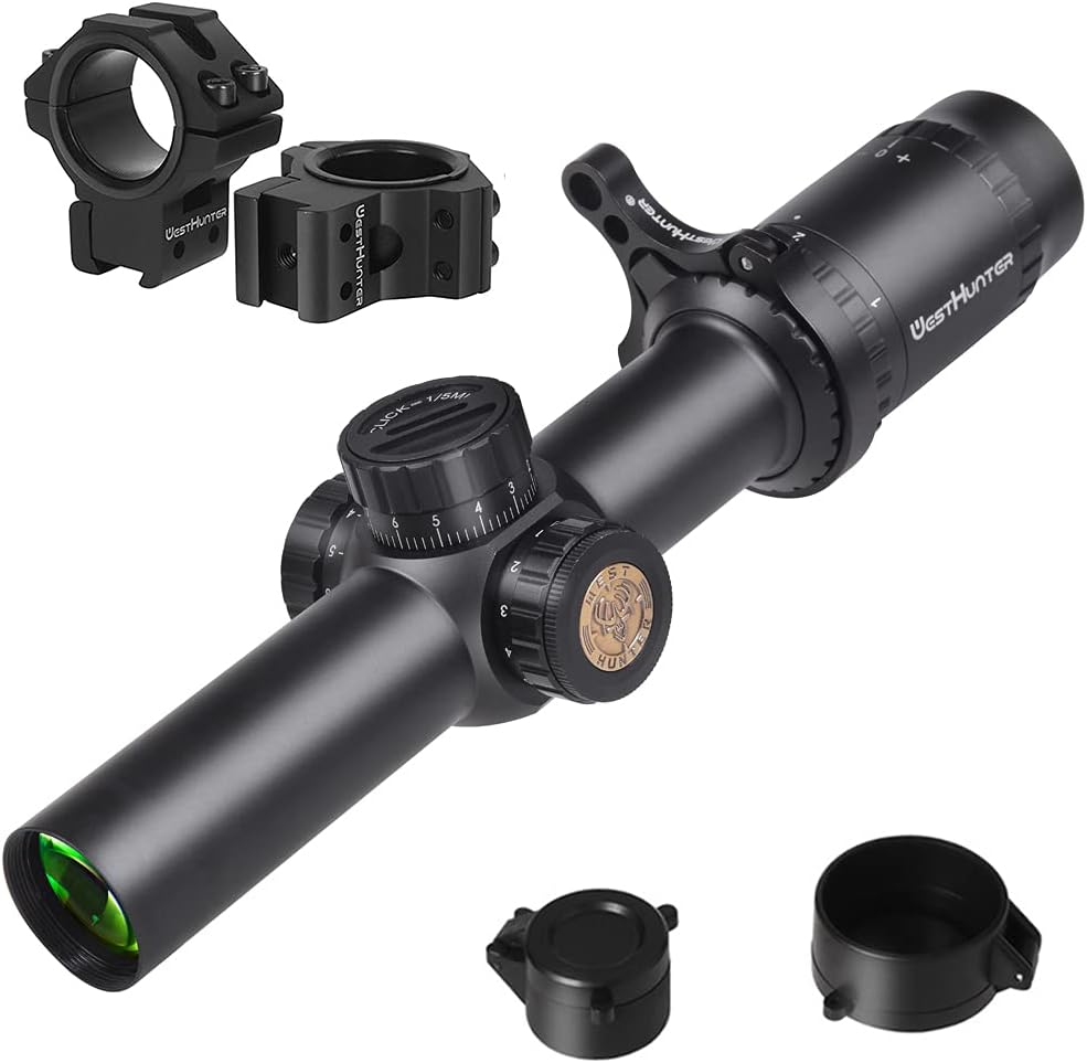 HD 1-6X24 IR Riflescope with Red Green Illuminated Reticle S8215