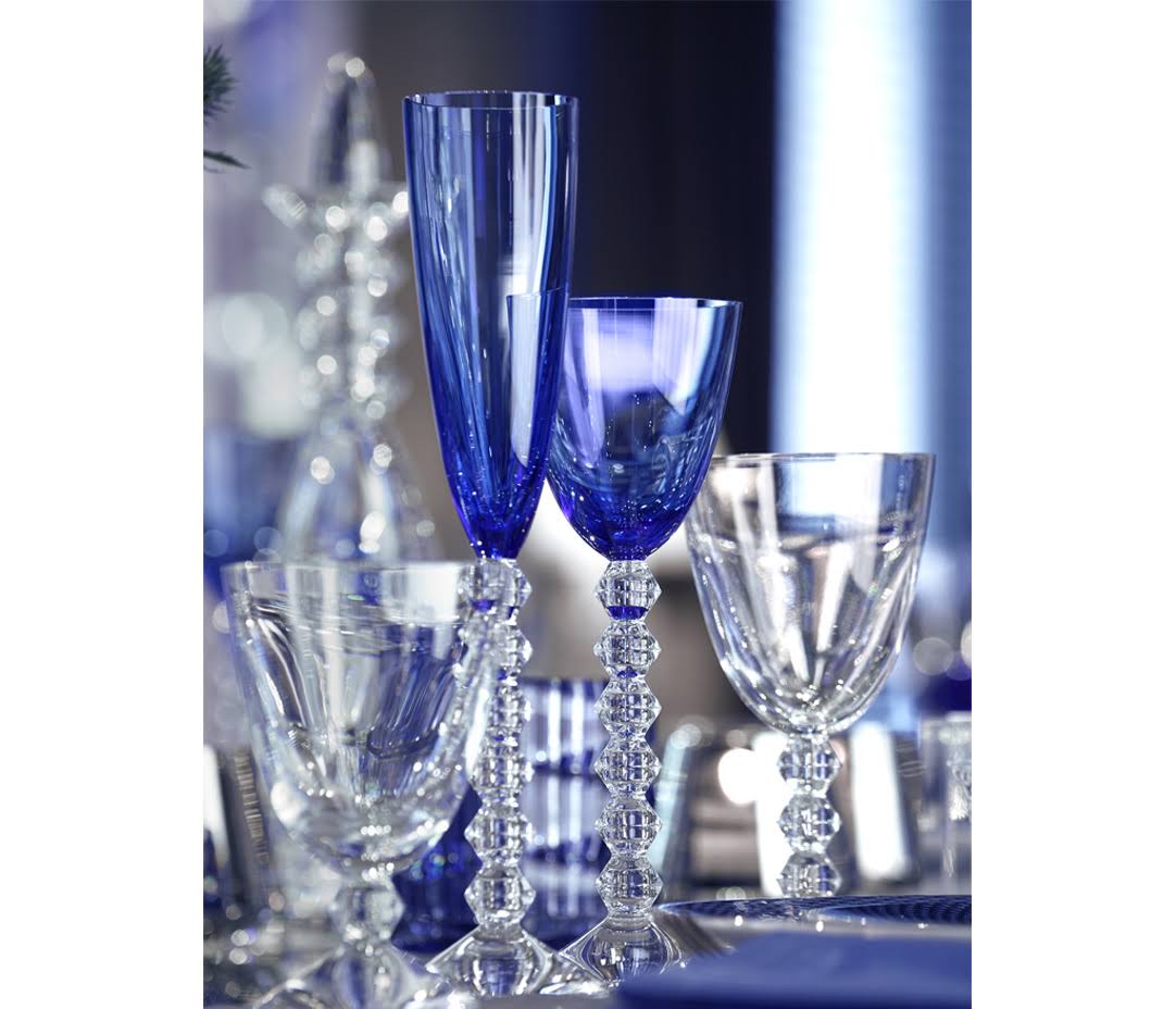 Blue Crystal Flute Set of 2 L2725