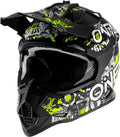 Large Black/Neon Yellow Youth Racing Helmet G69084