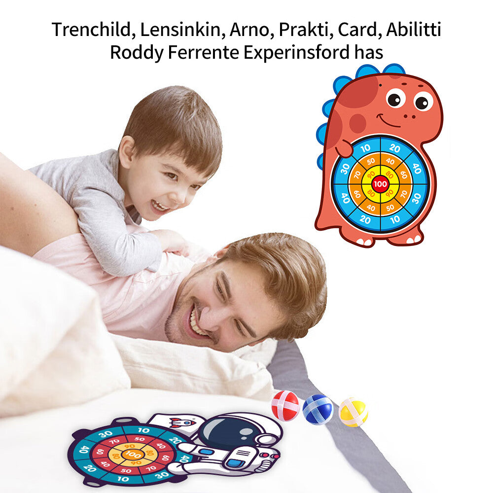 Dart Board with Sticky Balls Toys W211390
