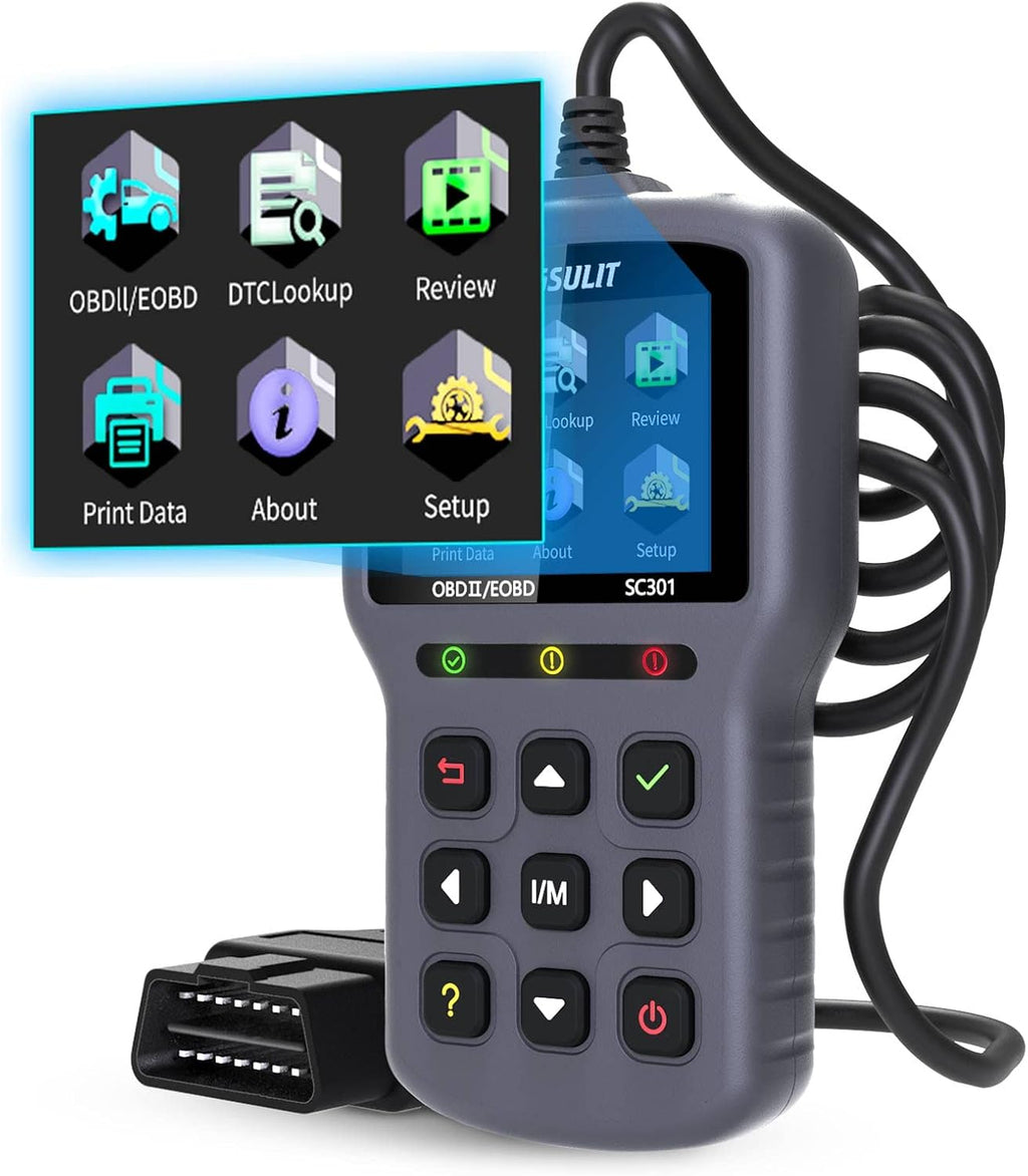 OBD2 Scanner Code Reader with Reset Full OBDII Functions Diagnostic Scan Tool Grey Pack of 2 V306
