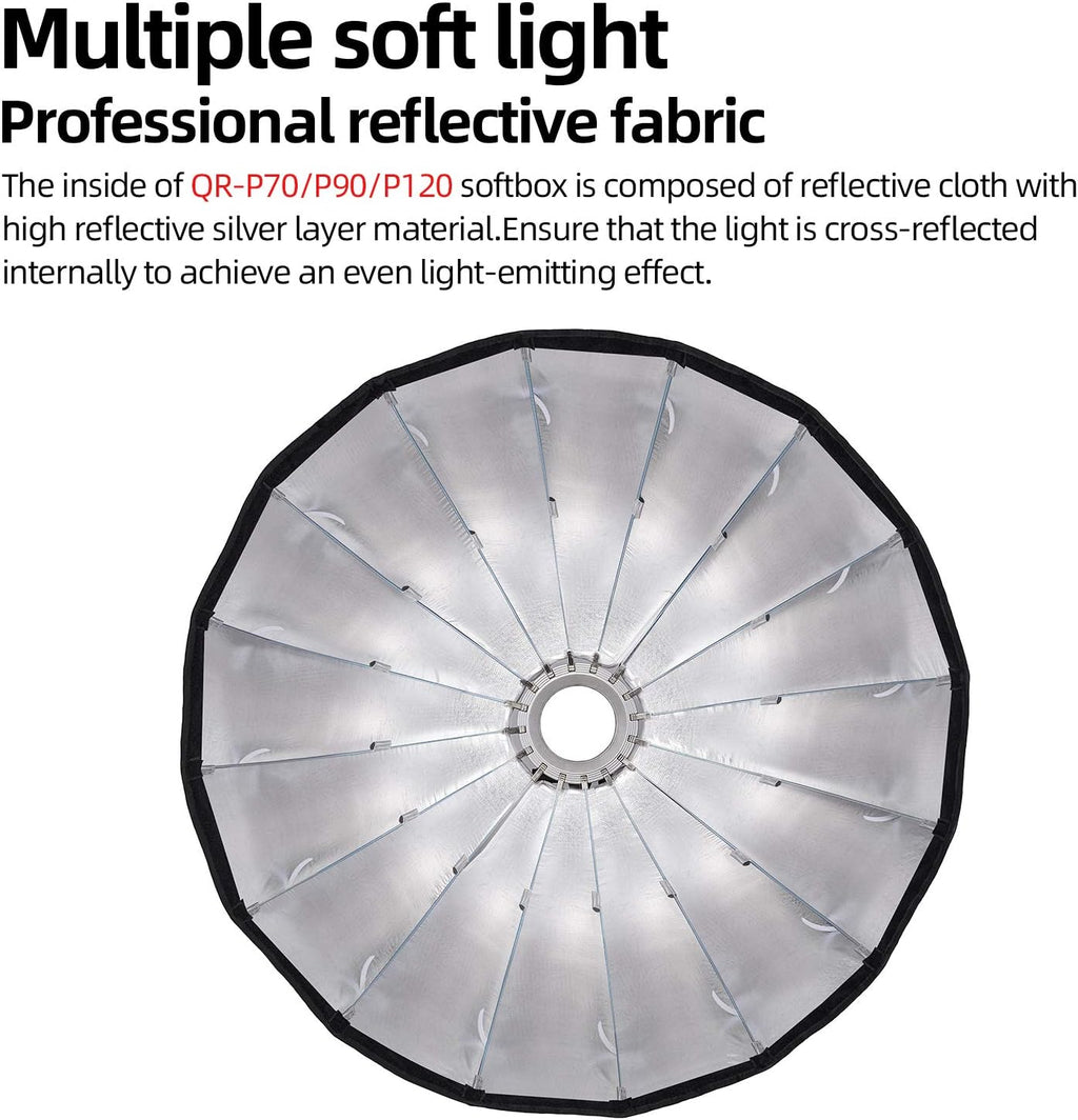 Deep Parabolic Softbox with Grid and Carrying Bag C520