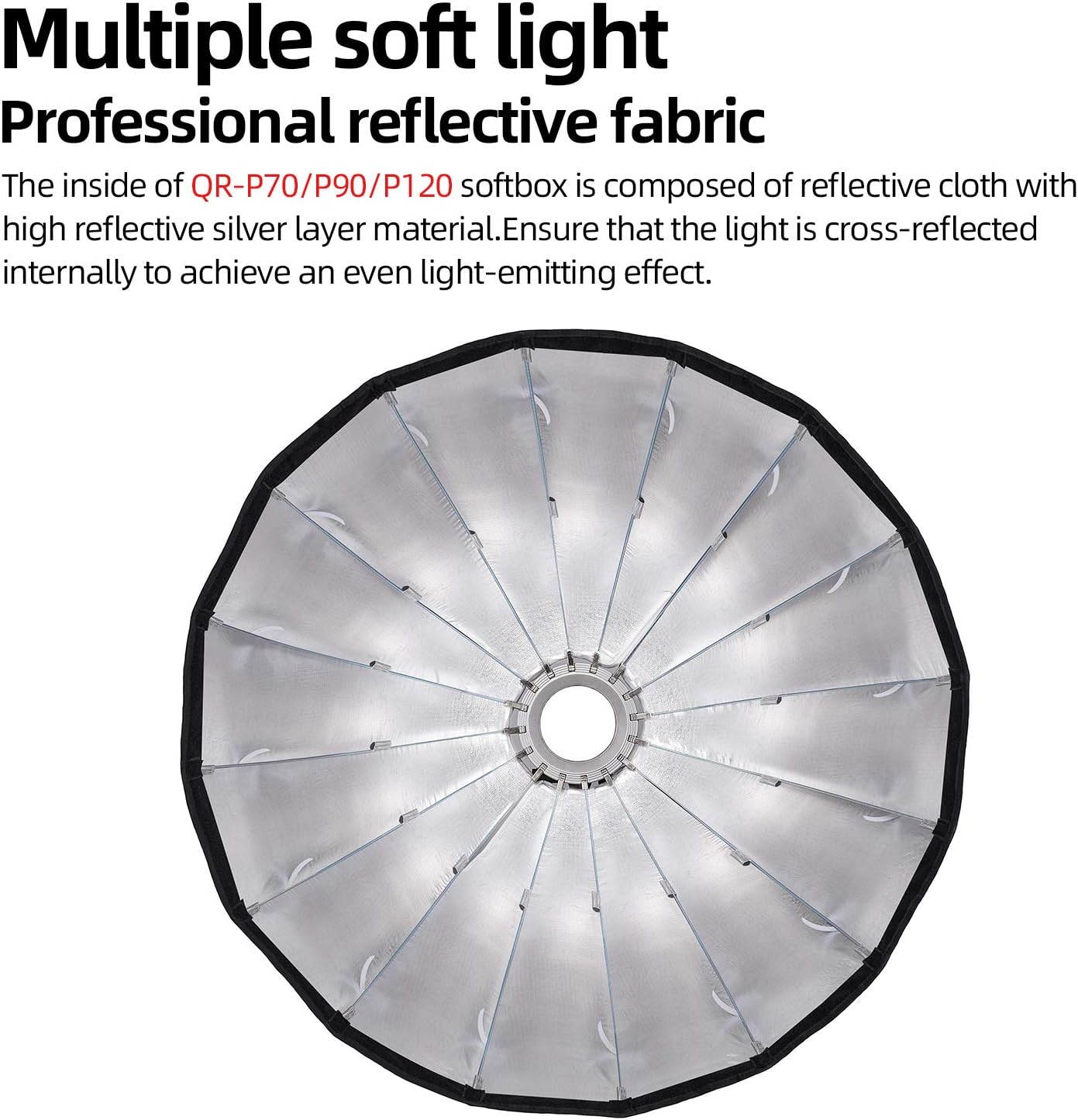 Deep Parabolic Softbox with Grid and Carrying Bag C520
