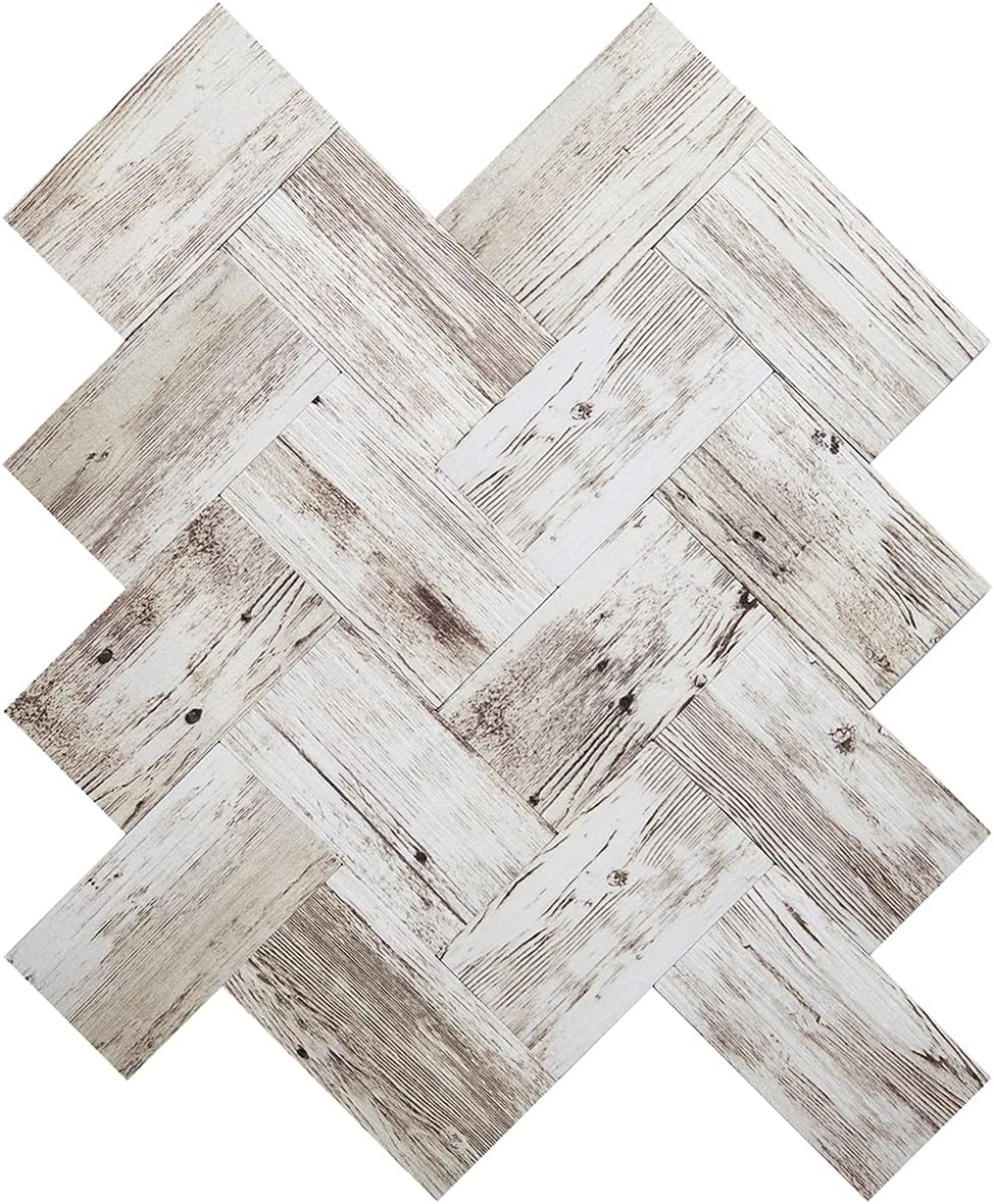 White Birch Peel and Stick Tile Backsplash (10 Sheets, PVC Composite) N305