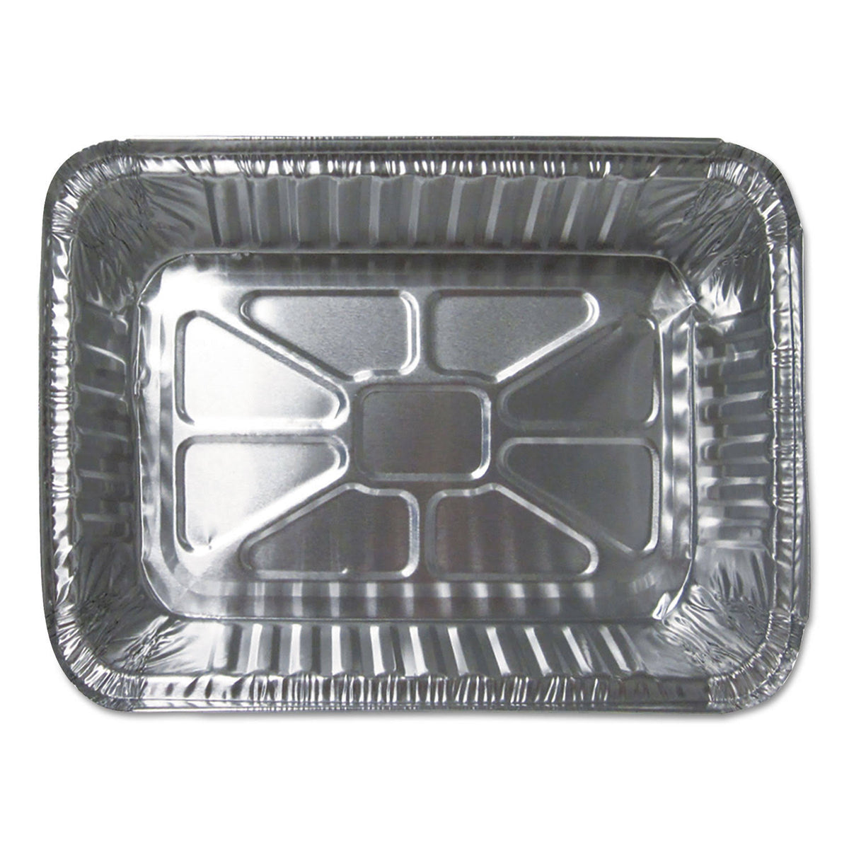 Aluminum Closeable Containers 2.25 lb Oblong Silver 500/Carton Y221806