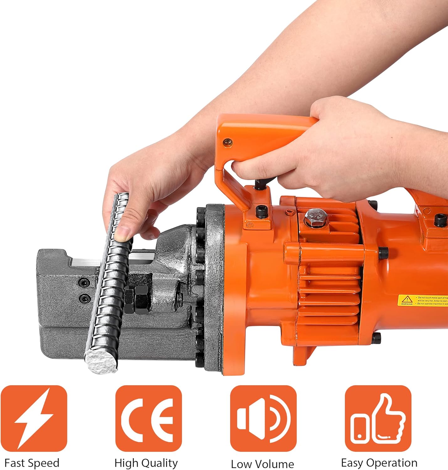 Electric Hydraulic Rebar Cutter, 1350W, Cutting up to 7/8 Inch 4-22mm #7 Rebar, with Replaceable Jaw Blades (AC 110V) N275