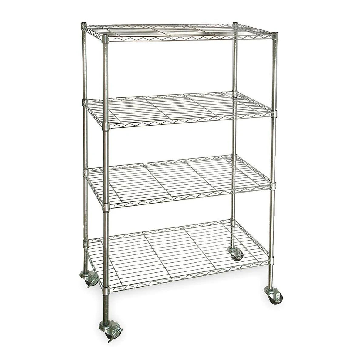 Chrome 4 Shelf Wire Cart Q125584