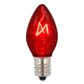 Transparent Red Twinkle 20 V 5 Watt Bulbs - Case of 100 Z866