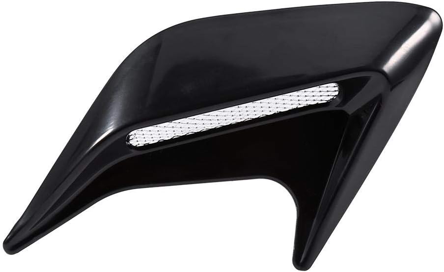 Black Pack of 2 Car Hood Air Flow Vent Sticker Cover L9739