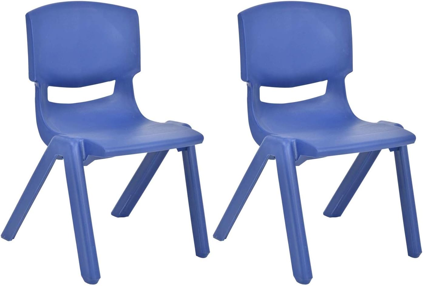 Yellow Stackable Plastic Kids Learning Chairs, 2-Pack U6528