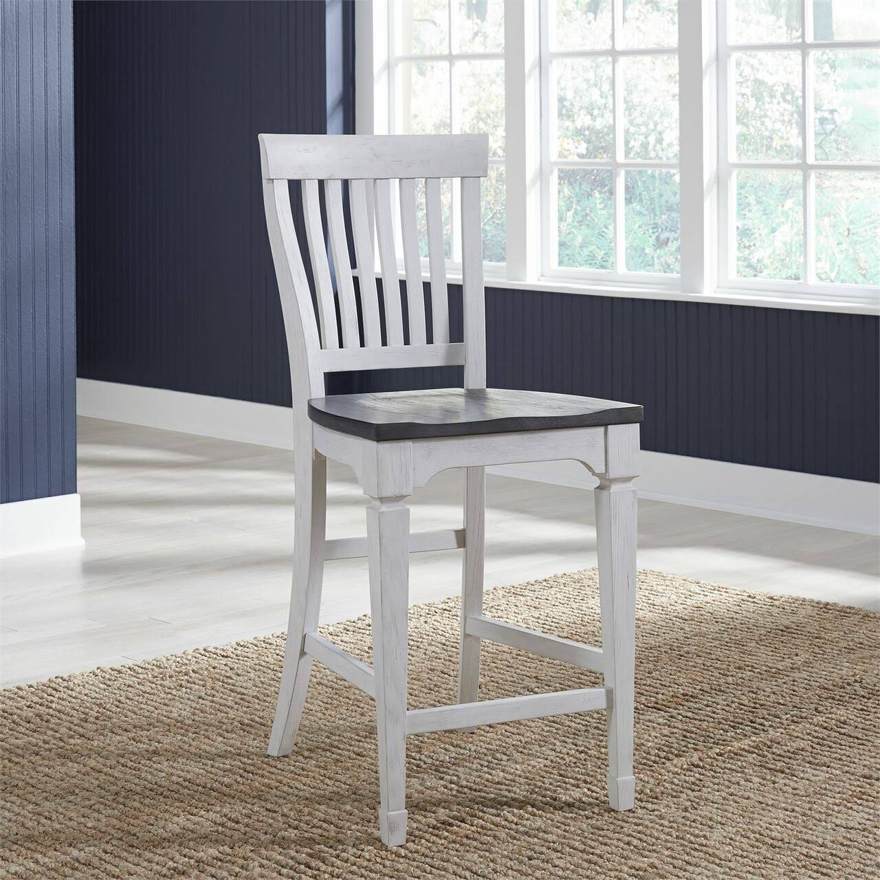 Counter Height Slat Back Chair E62619