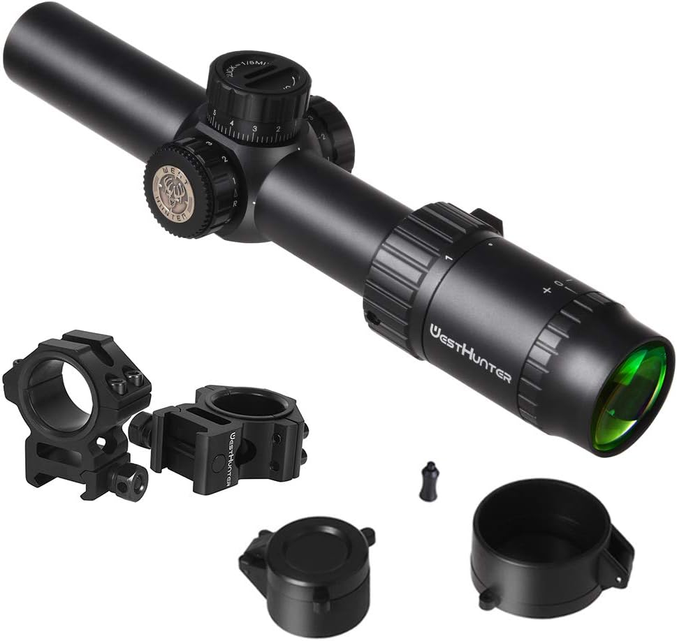 HD 1-6X24 IR Riflescope with Red Green Illuminated Reticle S8215