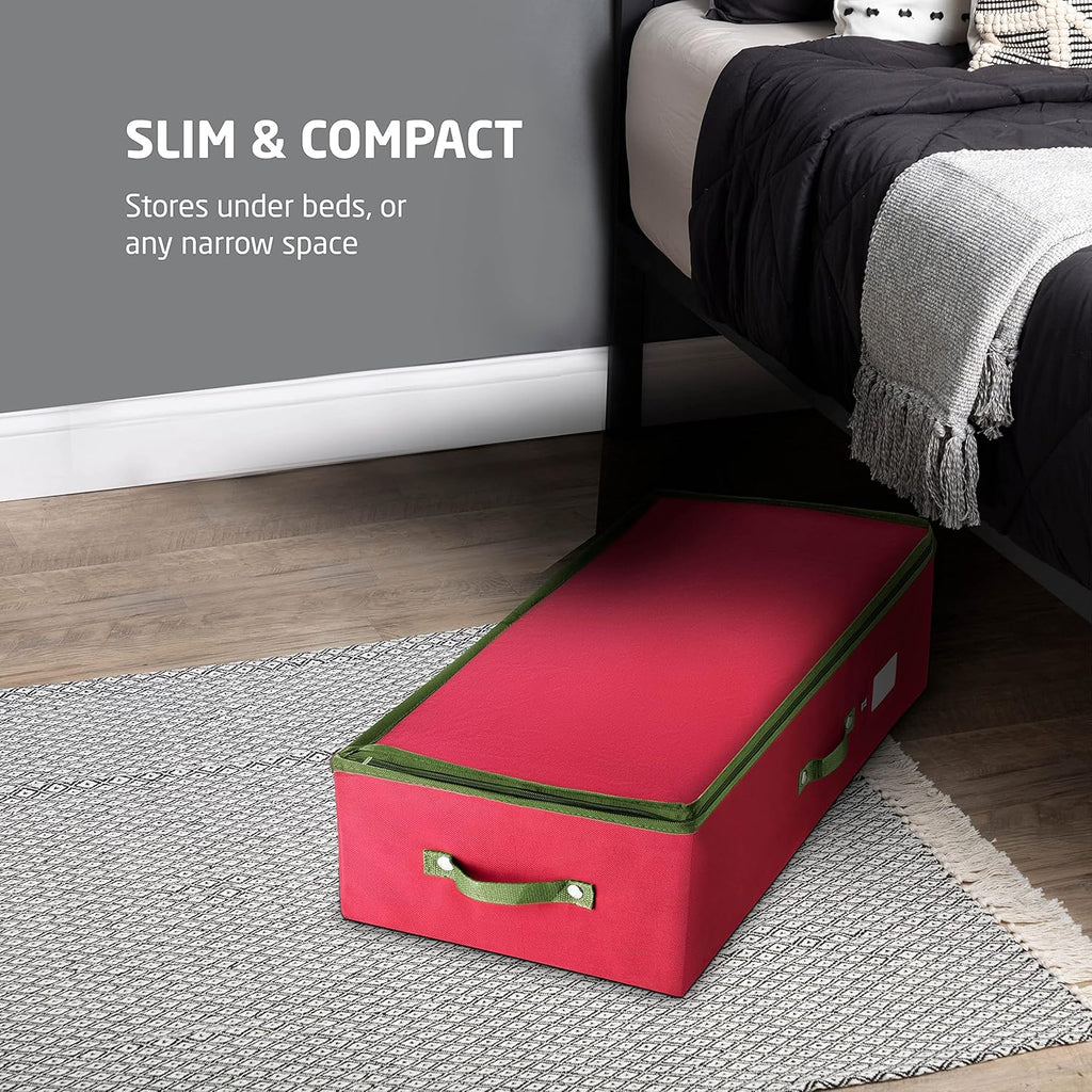 Christmas Ornament Storage Box with Dividers F290027