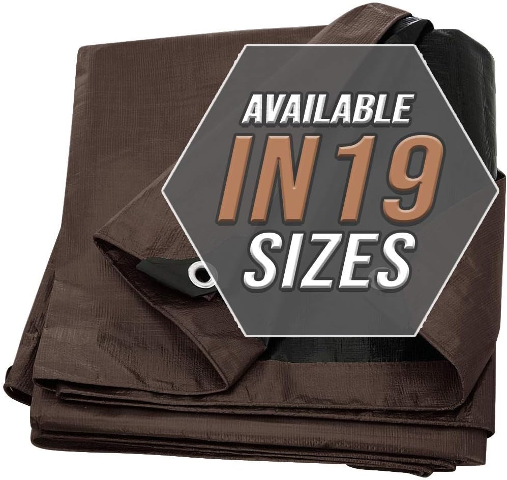 White Heavy Duty 20X35 Waterproof Poly Tarp Cover W7587