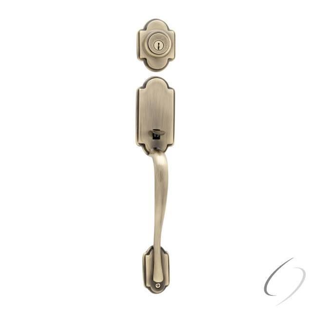 Antique Brass Exterior Handleset D4822