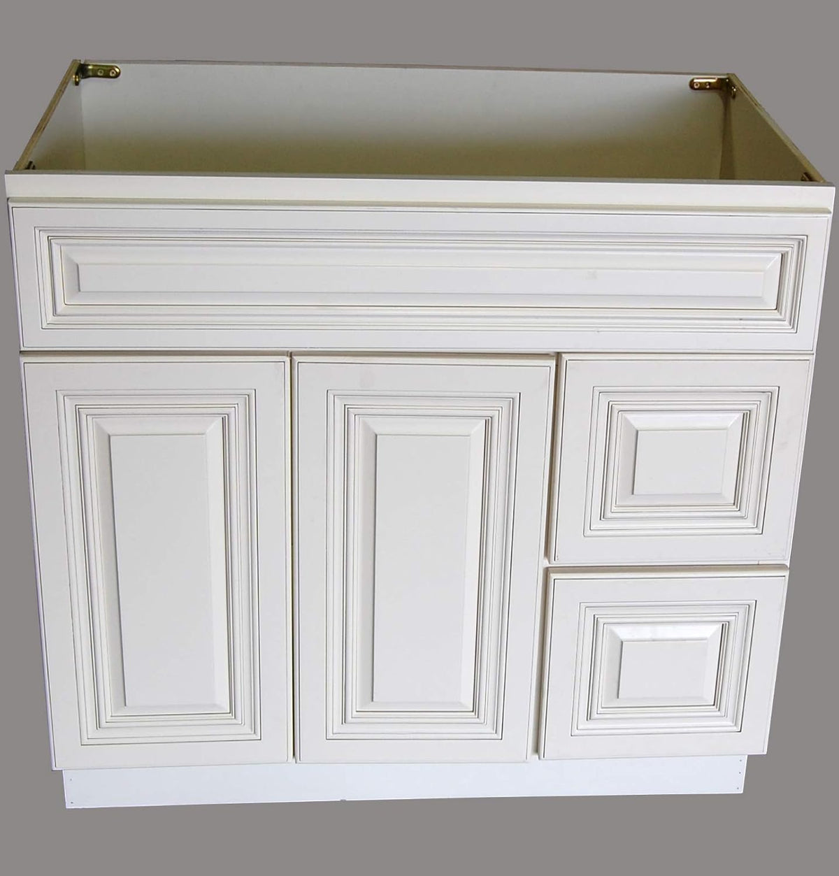 White Single-sink Bathroom Vanity Base Cabinet 36 Wide x 21 Deep K95145
