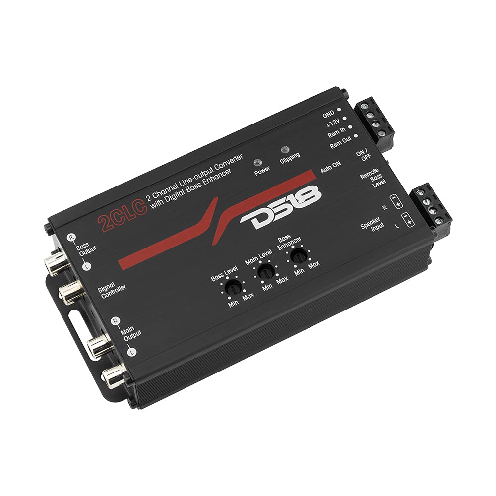 2 Channel Line Output Converter Car Audio with Digital Bass Enhancer E258894