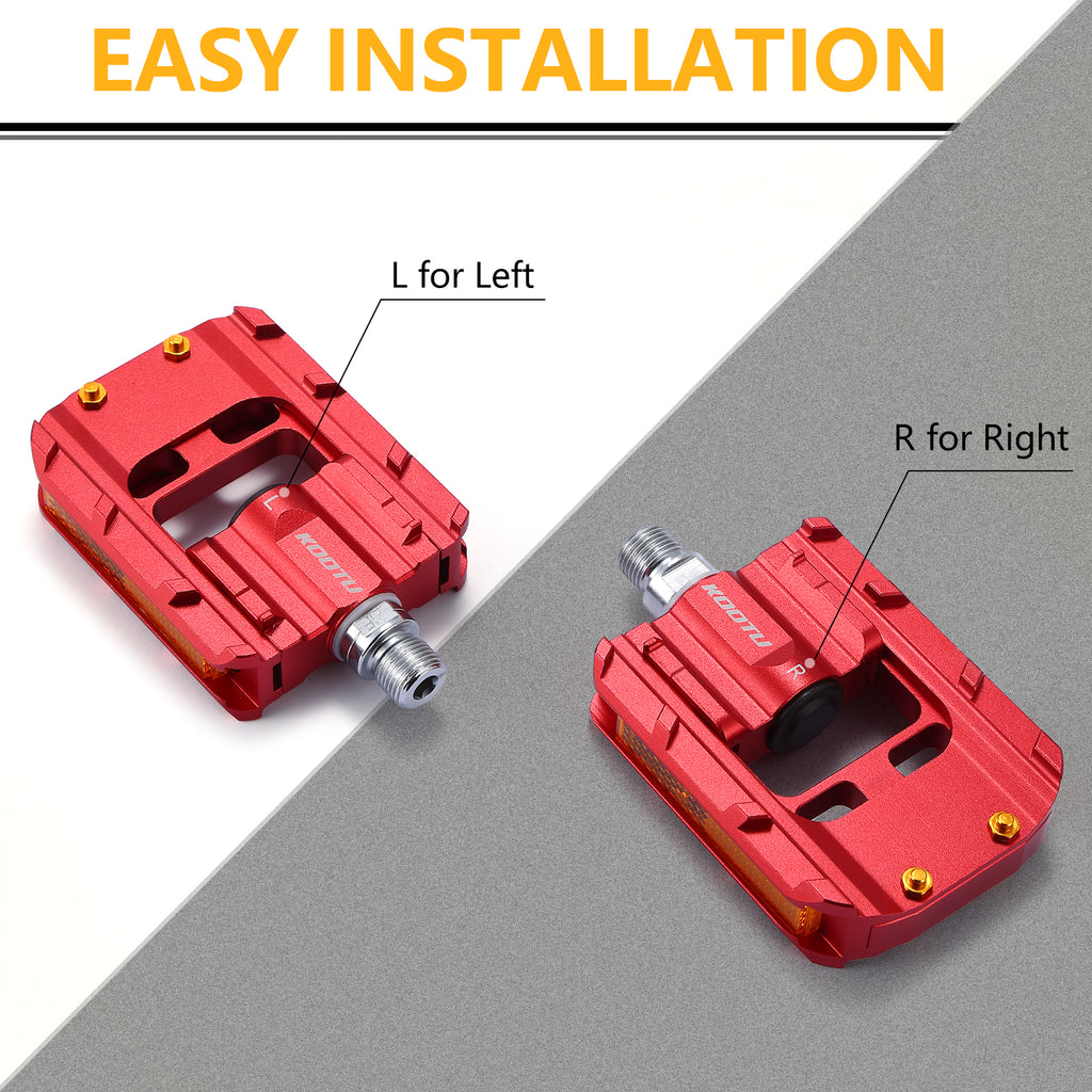 9/16 Inch Aluminum Non-Slip Folding Bike Pedals H5197