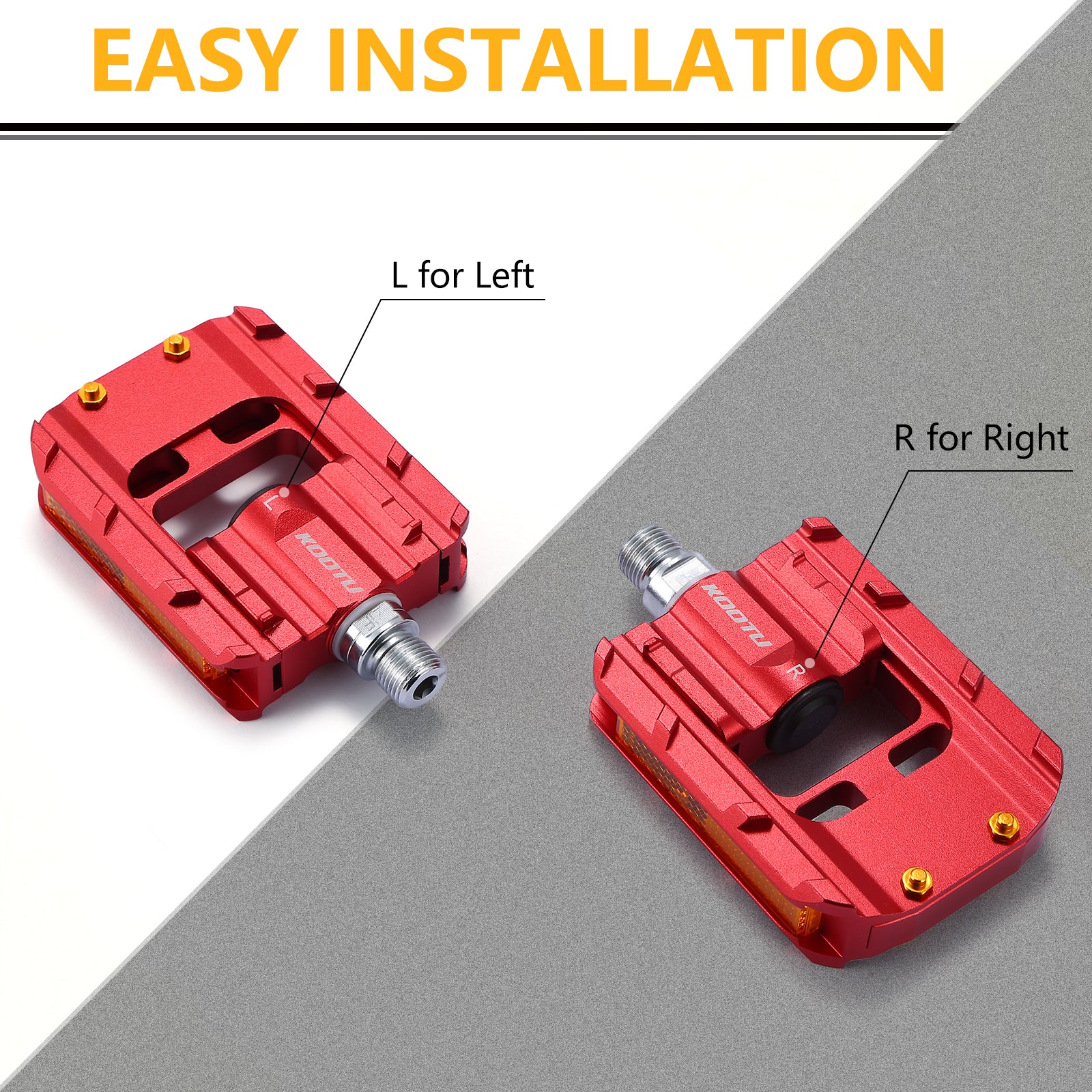 9/16 Inch Aluminum Non-Slip Folding Bike Pedals H5197