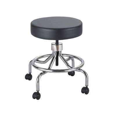 Low Height Adjustable Lab Stool with 2 Swivel Casters M85636