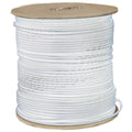 RG6 Coaxial Cable 18AWG Solid White 1000 ft Spool G41859