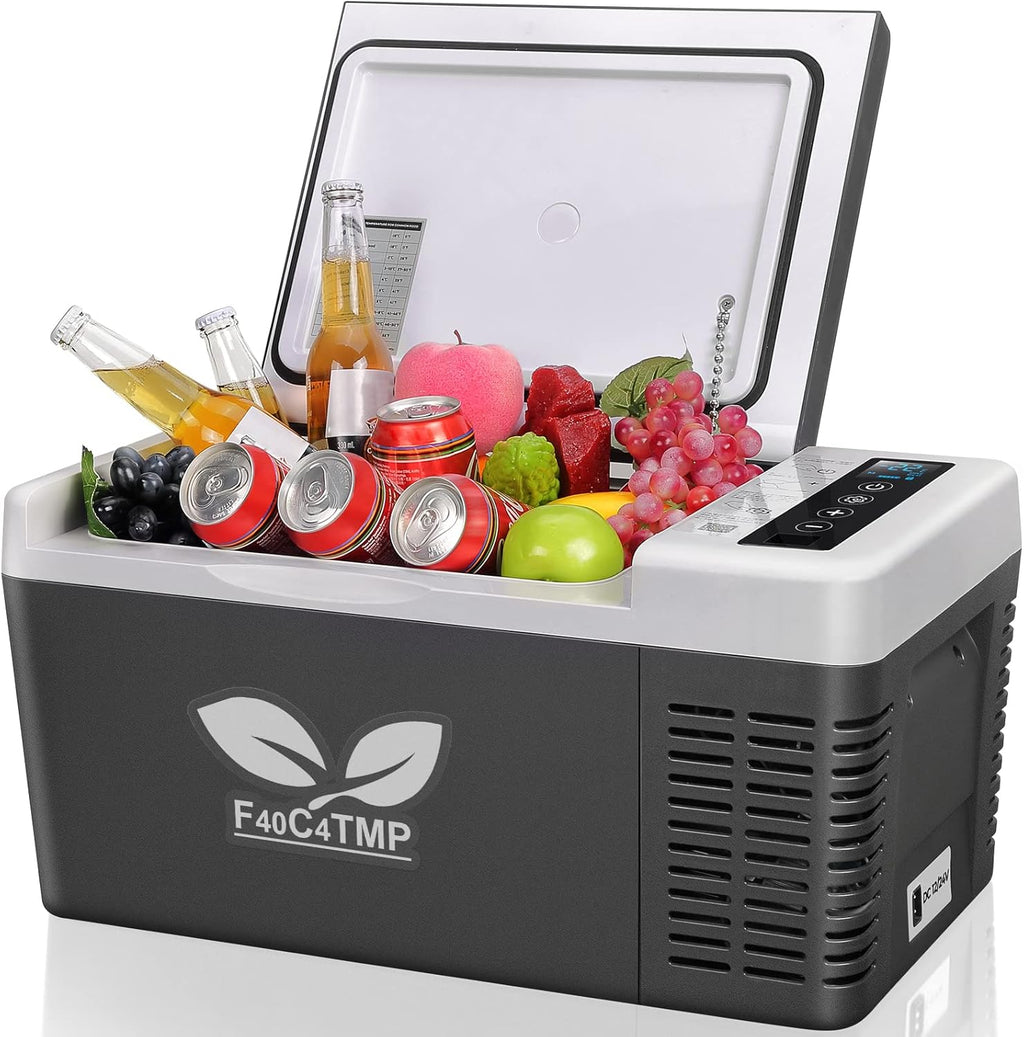 Portable Refrigerator 20 Quart 12 Volt Freezer 18L Car Fridge With Compressor I62559