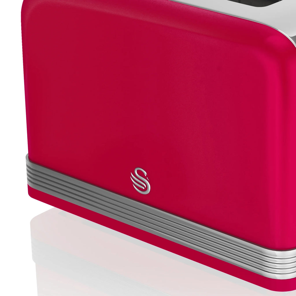 Red 4 Slice Toaster Q57456
