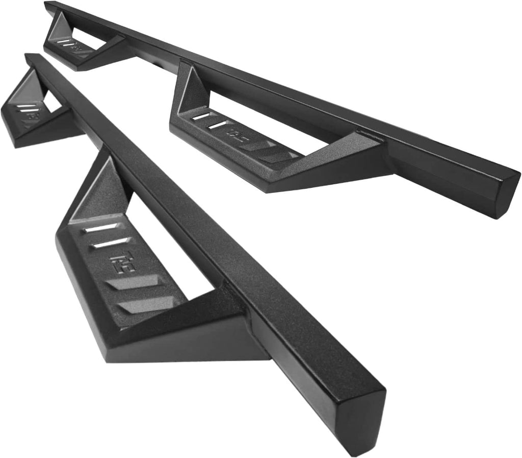 Black Fine Texture Side Steps Nerf Bars Running Boards (2pcs) T6363