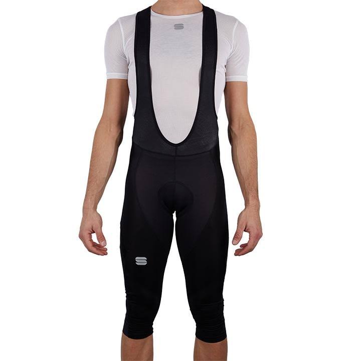Black 3/4 Bib Tights Z539