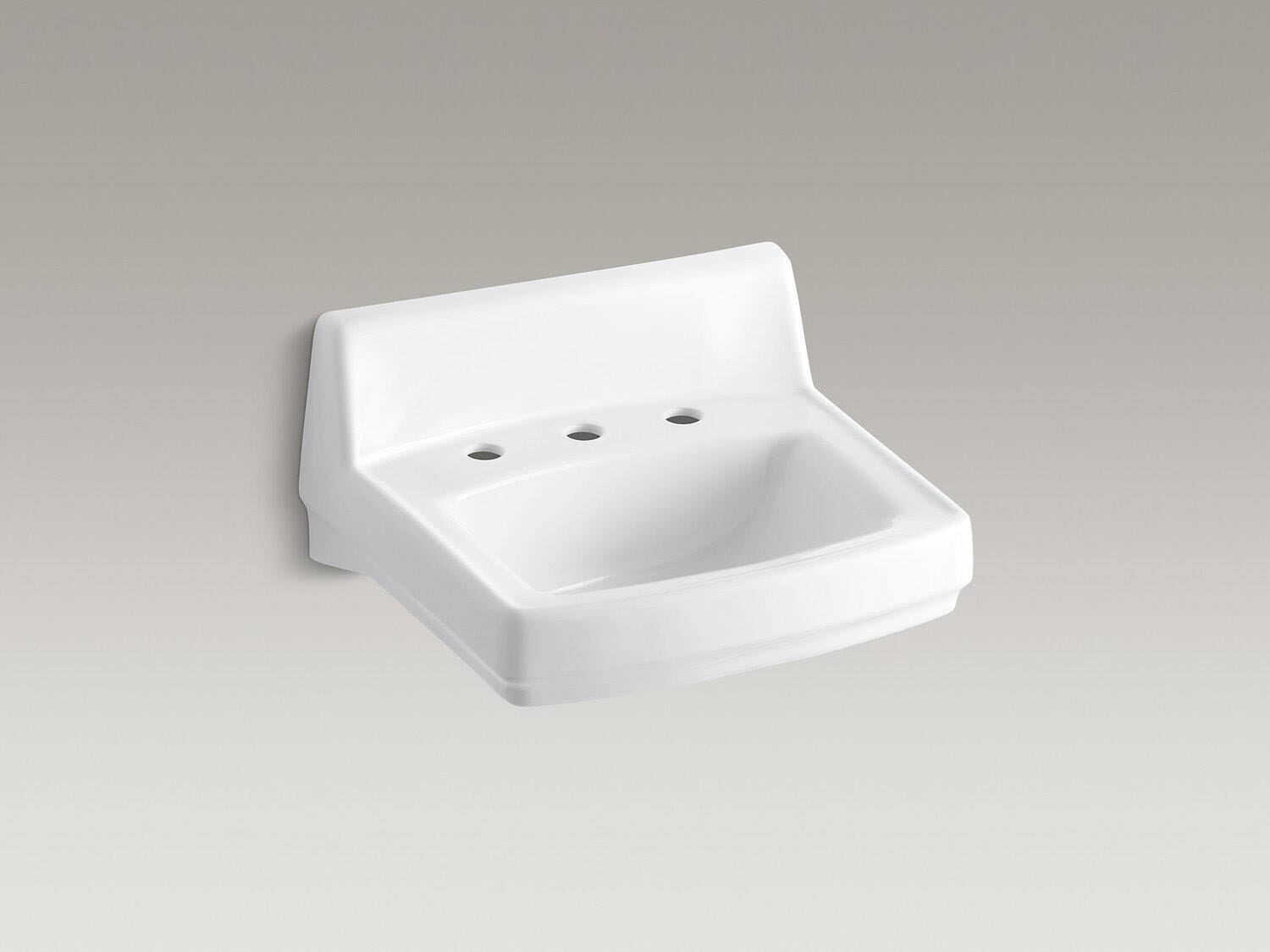 Bathroom Sink with Widespread Faucet Holes E286